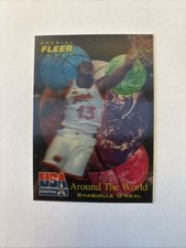 1996 FLEER TEAM USA SPECIAL ISSUE AROUND THE WORLD 3-D SHAQUILLE O’NEAL #46 QTY