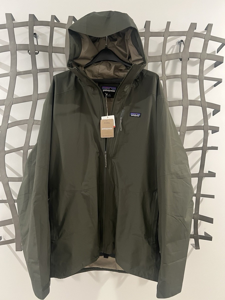 patagonia スノーボードウェア M グレー/グリーン New Patagonia Powder Town Jacket Ski Snowboard Mens XXL Pine Green