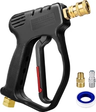 Short Pressure Washer Gun, 4000 PSI High Power Washer Spray Gun, 10.5 GPM Foam G