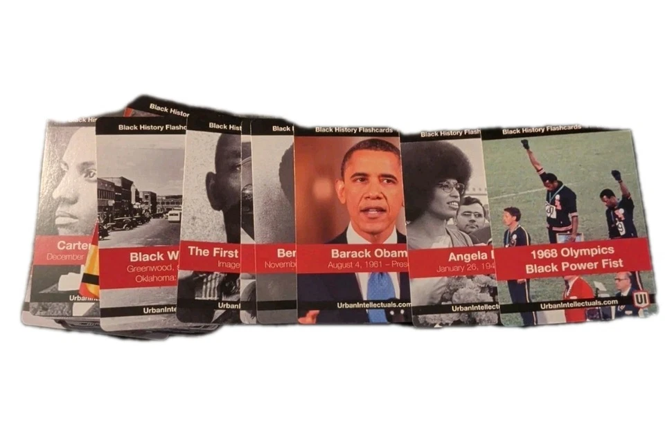 Urban Intellectuals Black History Flash Cards Vol. 1 NEW! Minor Wear On Box Only - Image 3 of 4