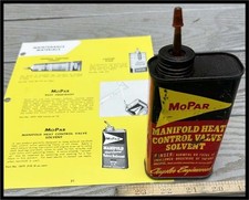 Vintage 1950s Mopar Manifold Solvent Can Plymouth Chrysler Desoto Dodge Truck