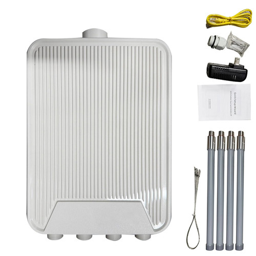 Vvikizy High Power Outdoor Wireless Router, 3000M WiFi 6 with 4 External 7dBi A