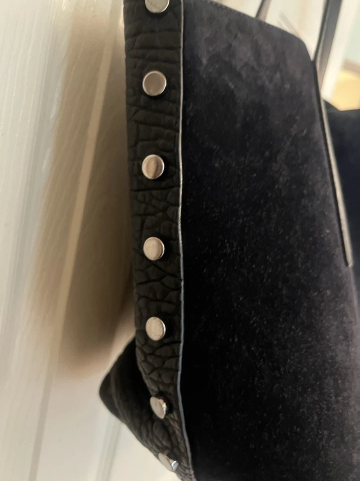 Authentic Jimmy Choo Suede And Leather Studded Tote - Image 3 of 4