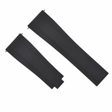 SILICONE RUBBER WATCH STRAP BAND FOR ROLEX DATEJUST DAYTONA SUBMARINER GMT BLACK