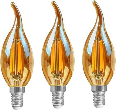 E14 LED Filament Candle Bulb C35 4W 40W Eq 2700K Warm White Dimmable, Home, Shop