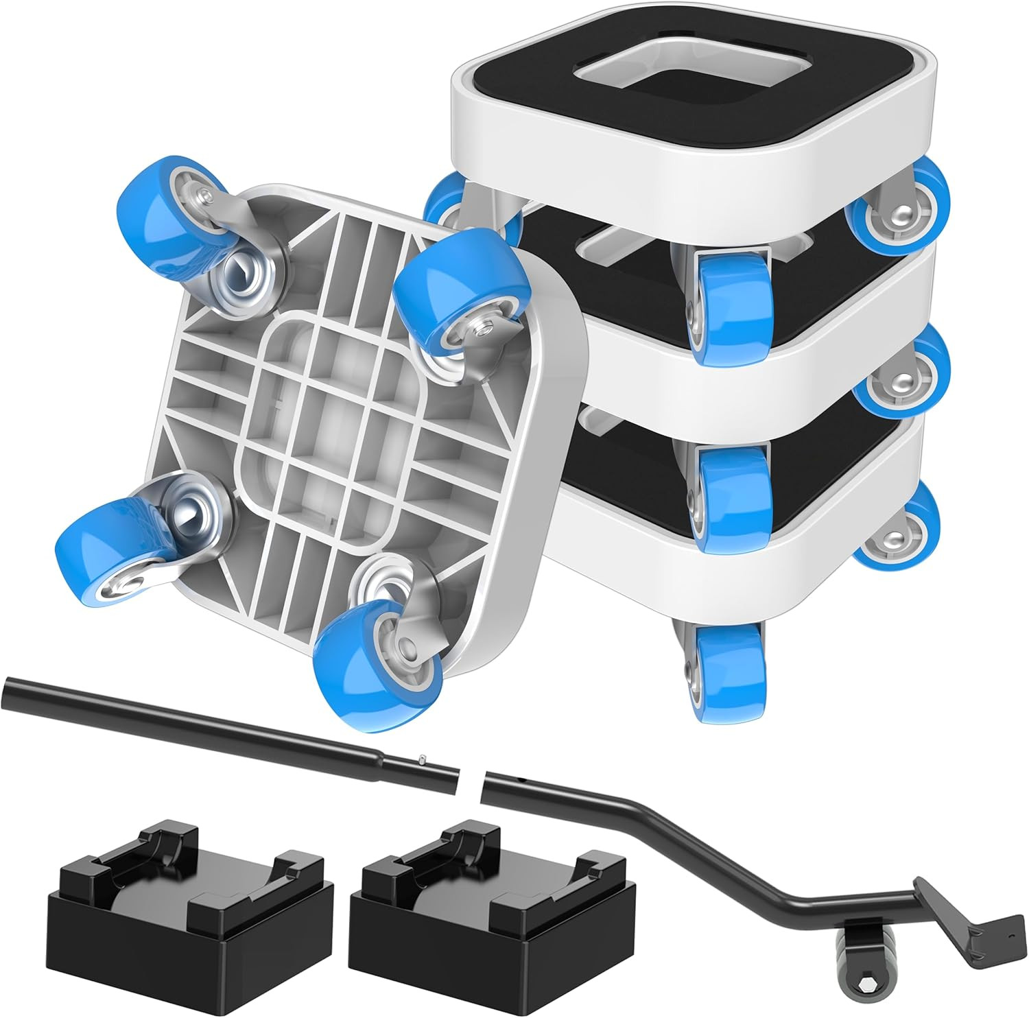 Sollevatore Mobili per Pulizie Profonde - Kit Ruote Spostamento 360°