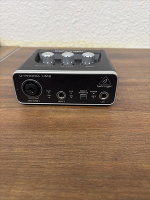 Behringer U-PHORIA UM2 Audiophile 2x2 USB Audio Interface ONLY untested