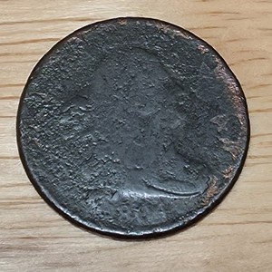 1804 1/2c Draped Bust Half Cent Plain 4 With Stems