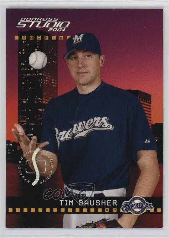 2004 Donruss Studio Rookie Studio Proofs Silver 39/100 Tim Bausher #217 1dm4