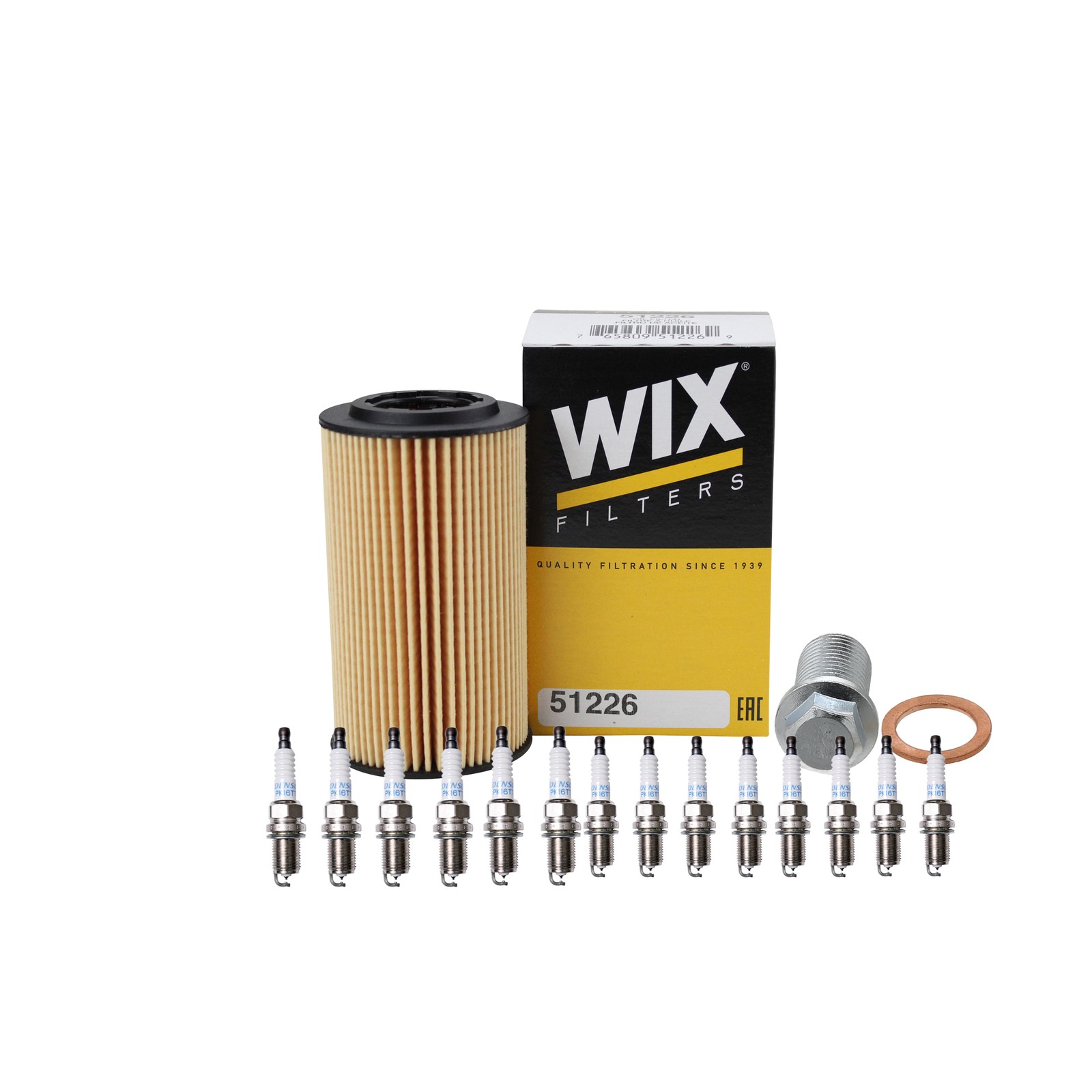 Wix Engine Oil Filter  Denso 16 Platinum TT Spark Plugs kit for W210 E430 V8