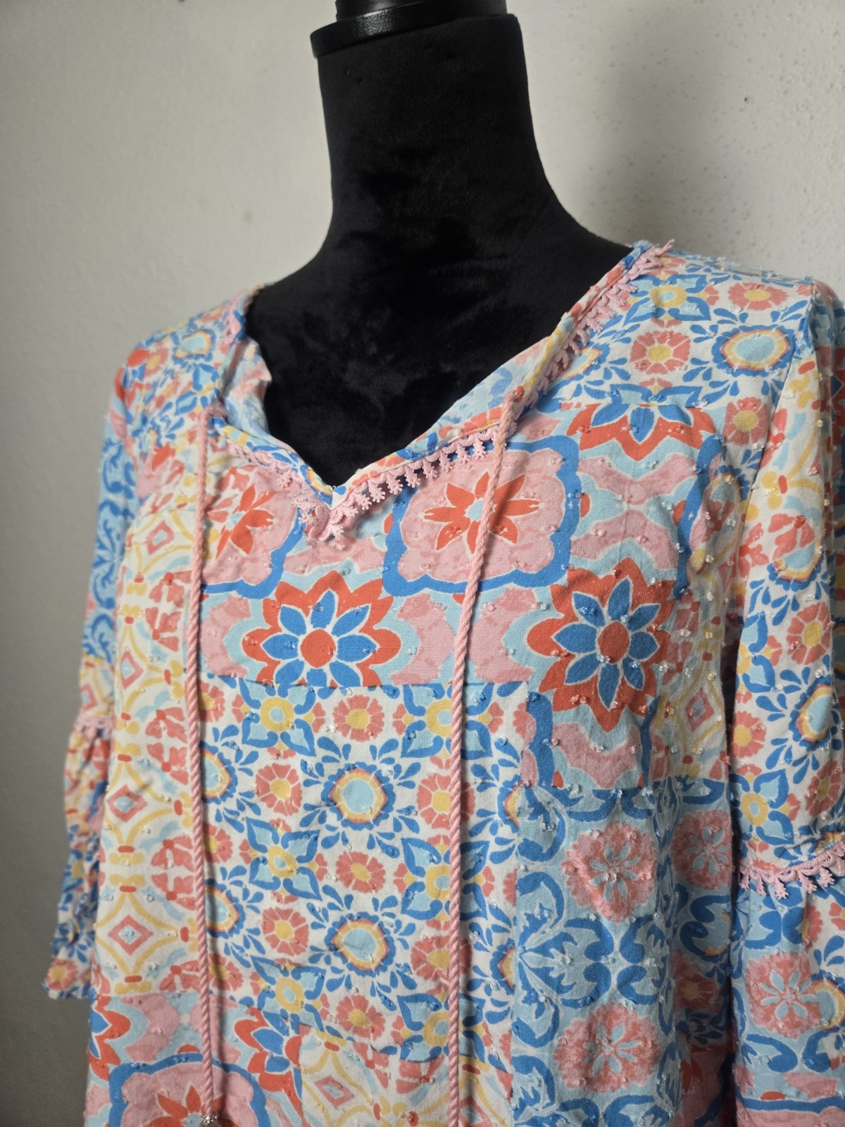 Ruby Rd. Floral Tunic Top Small - image 2