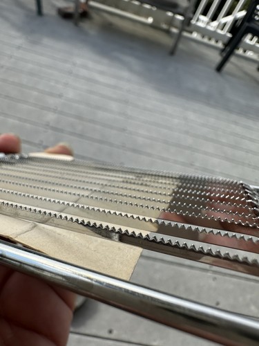 Vintage EKCO tomato slicer NOS chrome black plastic prop serrated original USA - Picture 3 of 11