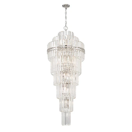 Crystorama Hayes 31 Light Chandelier, Polished Nickel - HAY-1419-PN - Picture 1 of 1