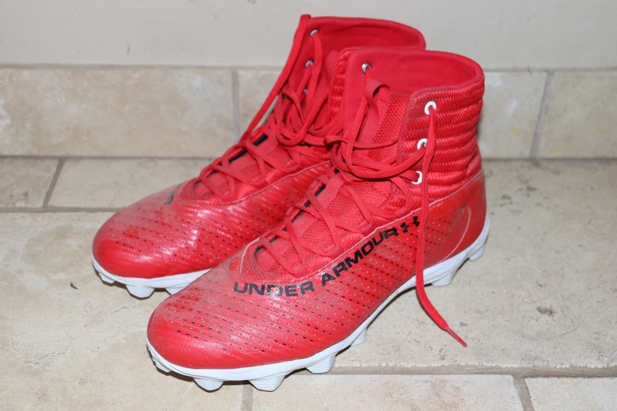 Under Armour Cleats Metallic Red Battle Scars Football Men\'s Sz‎ 13 New Amazon.com | Under Armour Spotlight Select 3 MC Jr. Boys  main image 2