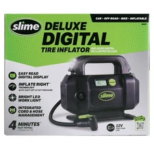Slime Deluxe Digital Tire Inflator Air Pump 12 Volt - 40077