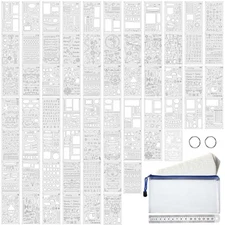 66 Pieces Bullet Stencils Journal Planner Templates Set DIY Drawing Templates Ki