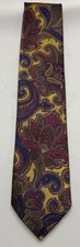 Altea Milano Italian Handmade 100% Silk Tie  Paisley Floral Designer