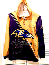 Baltimore Ravens NFL Football Hooded Sweatshirt, Medium /39", NWOT