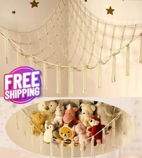 Stuffed Animal Storage Hammock Large Corner Toy Net Organizer Plush Holder Kids