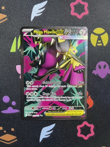 Mega Mawile ex Full Art 162/132 Me01: Mega Evolution Holo NM - Picture 1 of 2