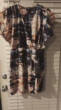 H&M Womens Dress Size 6 Multicolor Sleeveless Short Ruffle Career Church Dressy