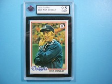 1978 TOPPS MLB BASEBALL CARD #145 RICK MONDAY KSA 9.5 NGM SHARP+ '78 TOPPS GL