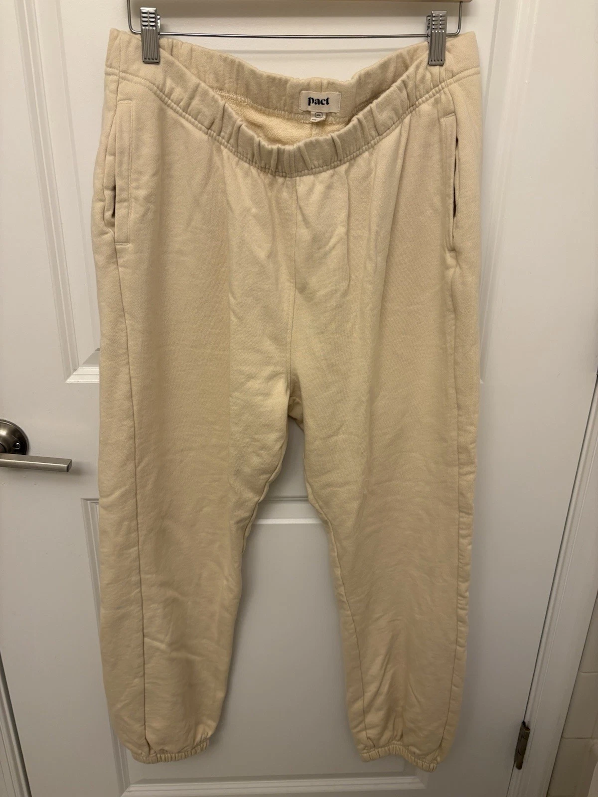 Pact Womens Organic Cotton Tapered Sweatpants Beige Tan Size XL
Opens in a new window or tab