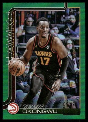 2025-26 Topps Green Rainbow #66 Onyeka Okongwu /99 - BSK