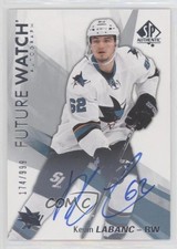 2016-17 SP Authentic Future Watch Auto 174/999 Kevin Labanc #181 Auto 0ll