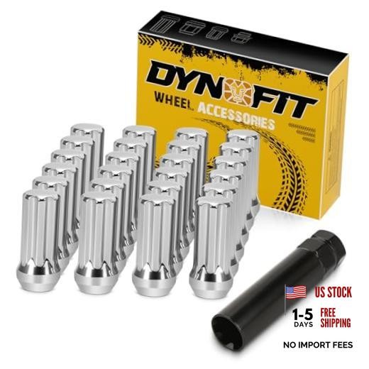 14x1.5 7 Spline Chrome Lug Nuts,forado Ram 1500 F150,| 7 Spline 24pcs Silver
