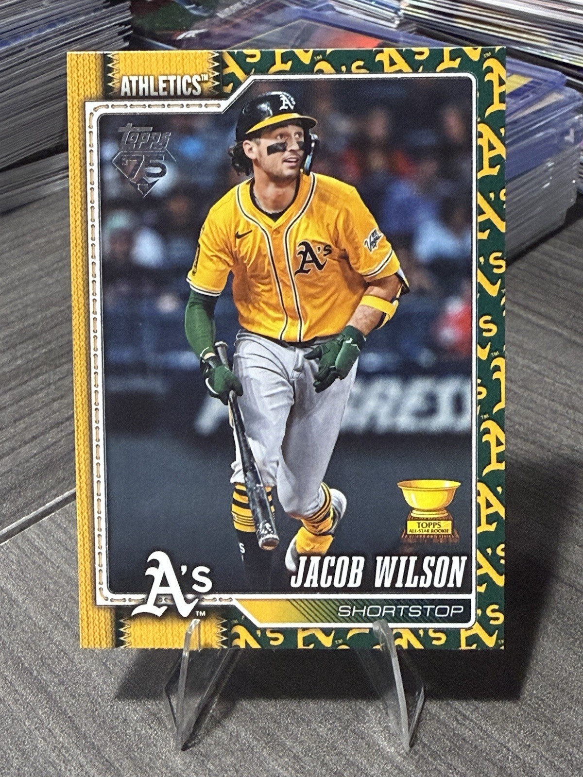 JACOB WILSON TEAM COLOR BORDER VARIATION 240 GOLD ROOKIE CUP 2026 TOPPS SERIES 1