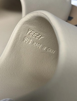 Adidas Yeezy Slide Bone Rubber Open Toe Sandals US Size 13 Men's
