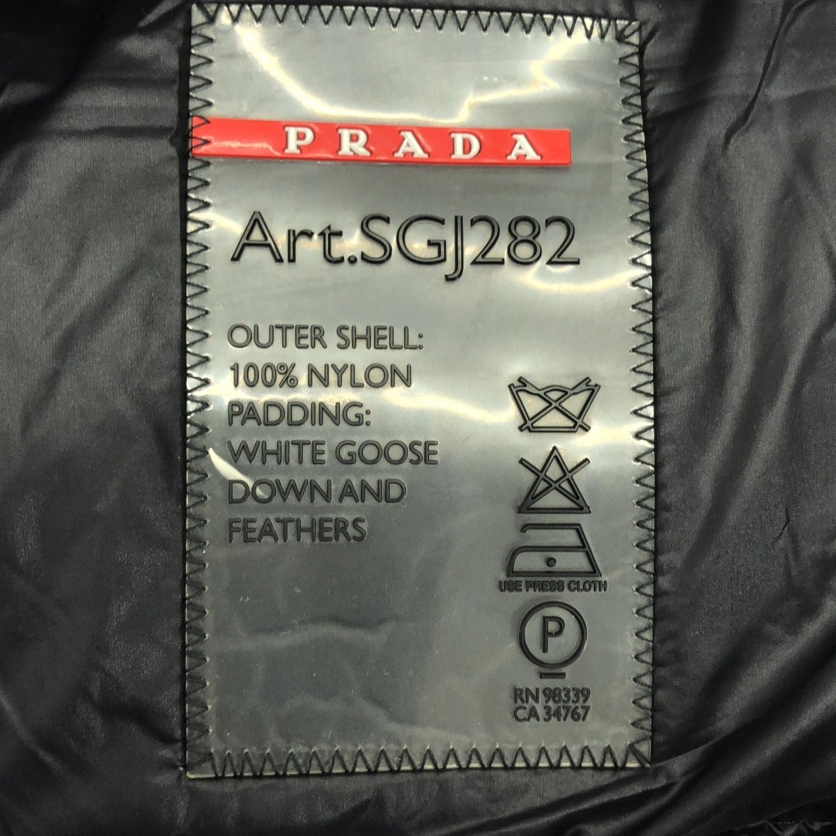 PRADA Prada Triangle Logo Down Vest - image 5