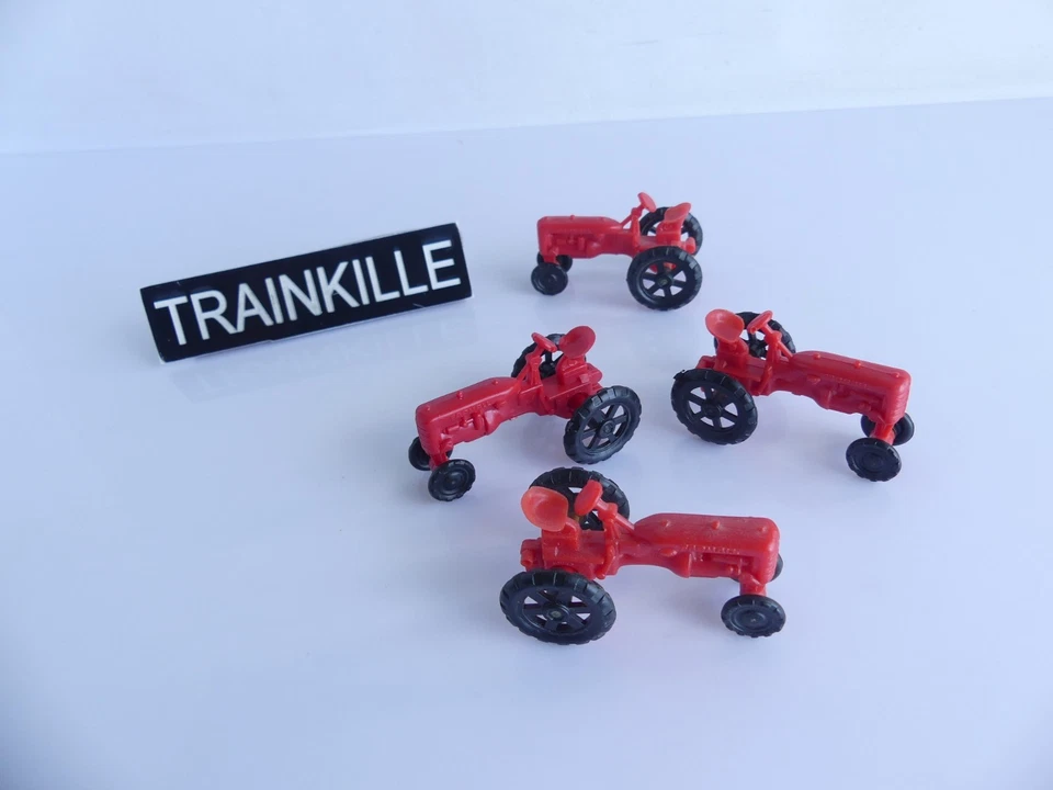 JOUEF FRANCE HO 1:87 / 4 TRACTEURS POUR CHARGEMENT WAGON - Photo 1/1