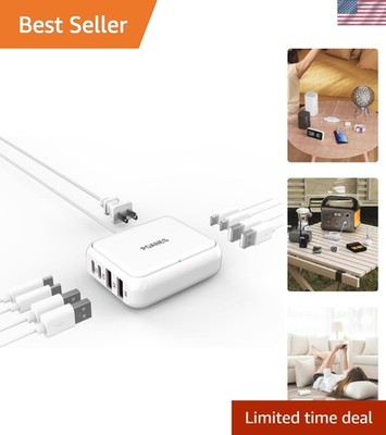Lightweight 8-Port USB Charging Station - Fast, Portable Power Hub for Gadgets