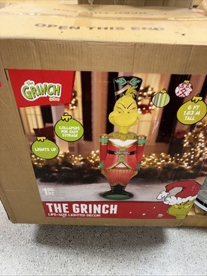 Dr. Seuss' The Grinch 885863 Giant Christmas Nutcracker LED Blow Mold Outdoor