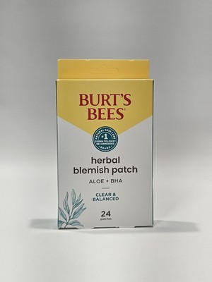 Burt's Bees Herbal Blemish Patch w/Aloe + BHA - 24 Patches  E17B