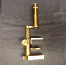 Read Vintage Signed R&J Beck Microscope Solid Brass 9396 London Philadelphia