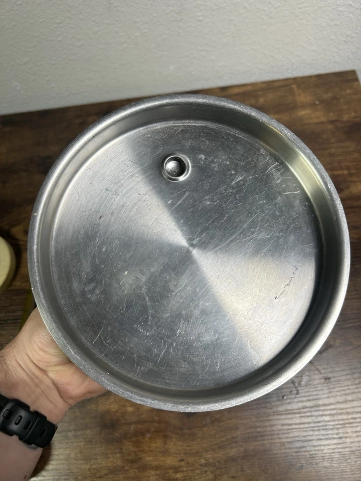 Tapa de repuesto de vapor Saladmaster Vapo de colección 7 5/8" Salad Master tapa ventilada Foto 4 de 4