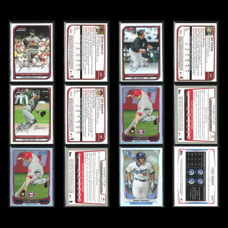 Bowman Chrome 折射卡套装 50 张棒球卡 - 明星、新秀 - 批量,经销商 — 第 3/4 张图片