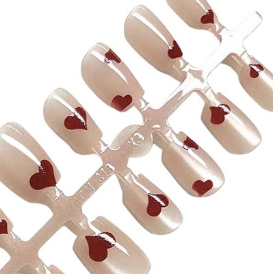 10/30pcs Cat Eye Press On Nails Handmade Short Full Cover Nail Tips Decoration