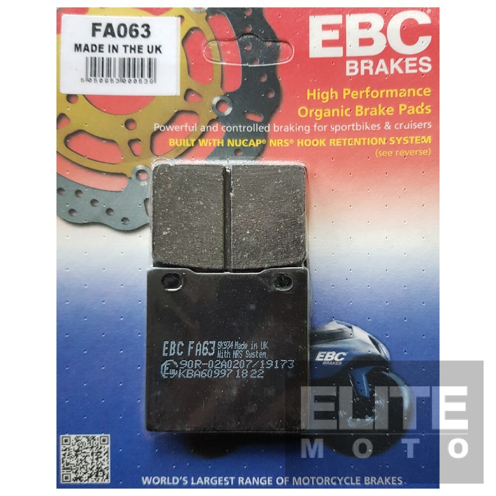 EBC FA063 Organic Rear Brake Pads