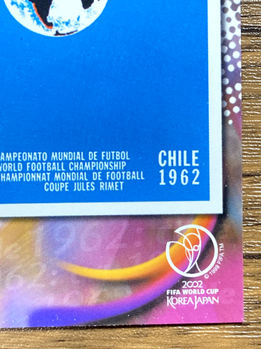Panini 2002 World Cup Card Official Poster P7 1962 Chile Japanese Edition - Picture 6 of 10