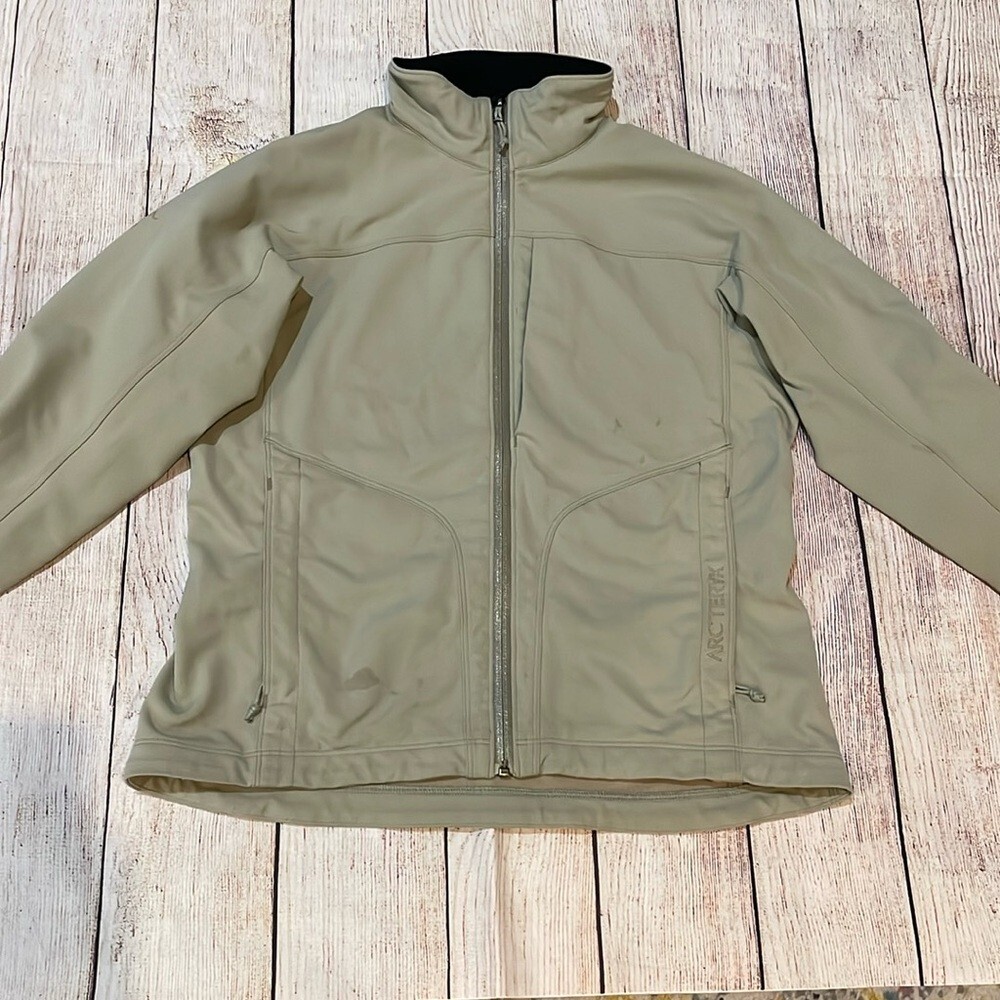 ARC'TERYX Giacca utility Arc’teryx Taupe Soft shell donna S outdoor tasche con cerniera