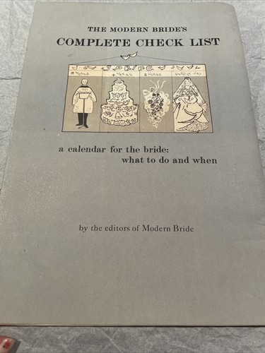 N MINT, VINTAGE 1955 MAGAZINE MODERN BRIDE Complete Check List - Picture 3 of 8