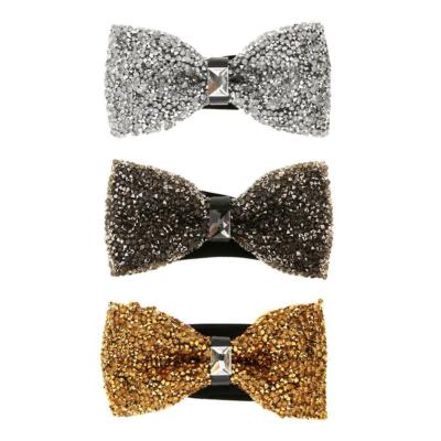 Lovoski Herren-Fliege Strass Glitzer Hochzeit Party verstellbar