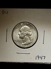 1947-P Washington SILVER Quarter-90% Silver Absolute GEM BU