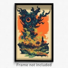 Thai Movie Poster - Wide Way (Thailand Psychedelic Trippy Art Retro Film Print)