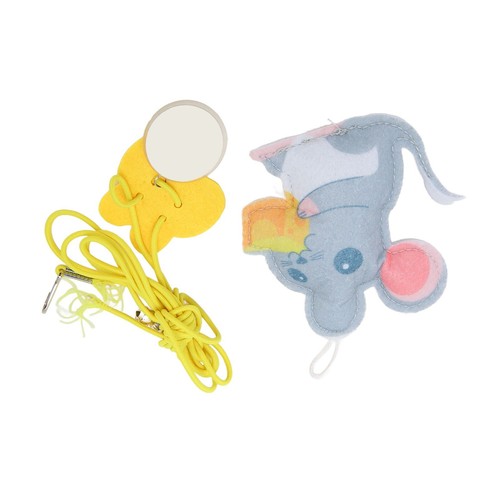 Hanging Door Self Play Cat Toy with Catnip Retractable Rope Mouse Interactive - Picture 5 of 12
