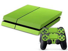 Sony PS4 PLAYSTATION 4 Skin Design Sticker Screen Protector Set - Green Motif